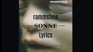 RAMMSTEIN  SONNE ENGLISH LYRICS [upl. by Sessler]