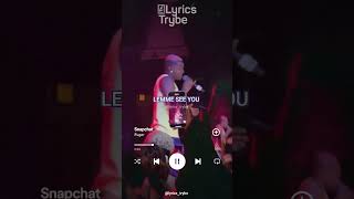 Ruger  Snapchat Lyrics lyricstrybe afrobeats newmusic [upl. by Ecnerret]