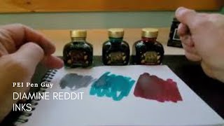 Diamine Reddit inks and an ink and pen combination [upl. by Annad]