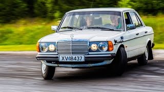 MercedesBenz W123 250 GoPro Drifting [upl. by Silvio]