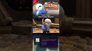 Sans Custom Moveset  Mod Showcase SSBU  supersmashbrosultimate undertale sans smashmods [upl. by Duthie]