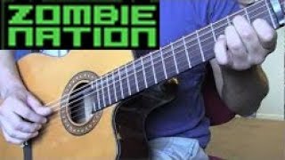 Zombie Nation  Kernkraft 400 Acoustic Guitar [upl. by Erdnua]