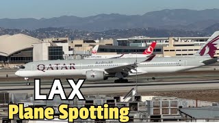 LAX  Plane Spotting from LAX Airport aviation planespotting [upl. by Lani31]