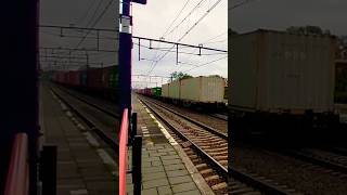 Omgeleide goederen trein komt door station deurne trainspotting railway train [upl. by Janeva]