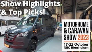 Our favourites from the 2023 Motorhome and Caravan Show  NEC [upl. by Eilama]