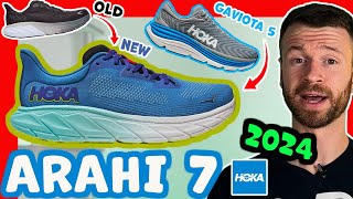 What CHANGED  2024 Hoka Arahi 7 vs Gaviota 5  JFrame  Stabilty Running Shoes [upl. by Ettore]