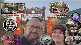 Hallowscream opening night 2023 includes inside Scare Maze Footage itsastakesything [upl. by Eirdua173]