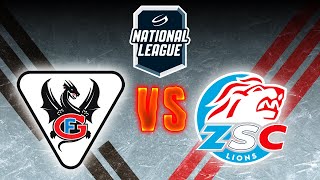 FRIBOURGGOTTERON VS ZSC LIONS  ŠVEICES AUGSTĀKĀ LĪGA  REGULĀRĀS SEZONAS 18 SPĒLE [upl. by Dyane423]