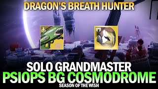 Solo GM PsiOps Battleground Cosmodrome Dragons Breath Hunter Destiny 2 [upl. by Elleina993]