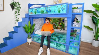 I Turned my Bunk Bed into a Fish Tank [upl. by Puiia]