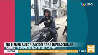 Citan a declarar a policías de la CDMX que fueron grabados extorsionando a automovilistas [upl. by Timothee788]