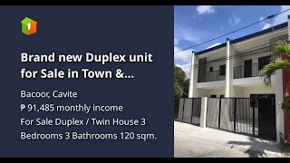 Brand new Duplex unit for Sale in Town amp Country West Molino Bacoor Cavite [upl. by Shipman]