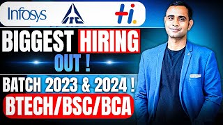 Infosys  ITC  Hexaware Biggest Hiring Out  Batch 2023 amp 2024 [upl. by Theall]