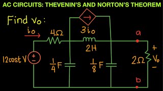 AC Circuit Episode 25 Thevenin’s and Norton’s Theorem Part 1 [upl. by Kaila]