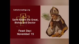 Saint of the Day St Albert the Great  15th November [upl. by Siseneg]