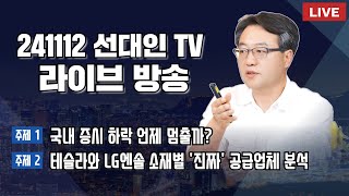 국내 증시 하락 언제 멈출까  테슬라와 LG엔솔 소재별 진짜 공급업체 분석 2차전지 선대인 [upl. by Vanzant]