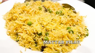 Mattar Pilau Recipe  Vegetarian Pulao Rice With Peas [upl. by Nibor944]