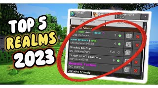 TOP 5 Minecraft BEDROCK Realms [upl. by Ireva]