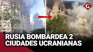 BOMBARDEO RUSO en JÁRKOV y SUMY dejan 4 fallecidos en UCRANIA  Gestión [upl. by Blum]