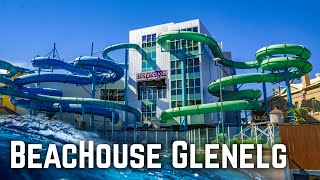 All Water Slides at BeacHouse Water Park in Australia [upl. by Yentirb]