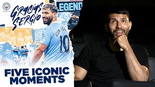 Agueros 5 Iconic Man City Moments  Sergio Agueros Final Manchester City Interview [upl. by Kecaj]