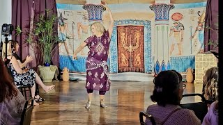 Elianae Bellydance finger cymbals improv  Night on the Nile by KC Raqs [upl. by Ayatal]