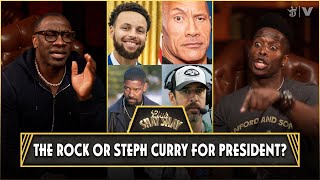 The Rock Steph Curry Denzel Washington or Aaron Rodgers for President Godfrey Casts His Vote [upl. by Avery335]