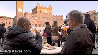 Siena Italy Passeggiata and Aperitivo  Rick Steves’ Europe Travel Guide  Travel Bite [upl. by Annahsirhc]