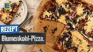 BlumenkohlPizza  Leckere Low CarbAlternative zum Klassiker [upl. by Yawnoc]