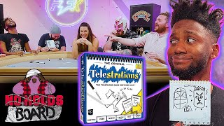 Telestrations BUT WITH WRESTLERS  No Holds Board [upl. by Eryt]