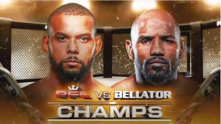 Yoel Romero vs Thiago Santos PFL vs Bellator CHAMPS  FULL FIGHT [upl. by Yuh]