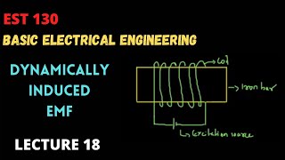 DYNAMICALLY INDUCED EMF  MODULE 2  LEC 18  KTU [upl. by Ylatfen]