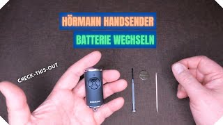 Hörmann Handsender Batterie wechseln [upl. by Tiebout]