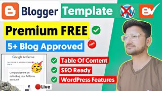 5 Best FREE Blogger Templates 2025 For Google Adsense Approval [upl. by Gader]