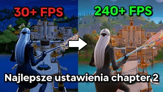 NAJLEPSZE USTAWIENIA W FORTNITE ROZDZIAŁ 2 REMIX PORADNIK Boost FPS  0 Delay i Więcej [upl. by Adnilak]