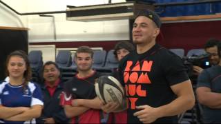 Sonny Bill Williams aims to inspire kids with story of his childhood [upl. by Sokil407]