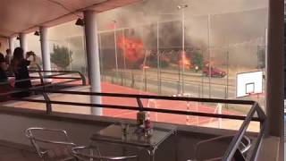 Espectacular incendio en Sant Fruitós de Bages [upl. by Heyde]