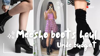 BOOTS Haul from MEESHO🤯 Trendy Boots Haul  Winter Collection   Honest review  Anshvirpandit [upl. by Hansiain]