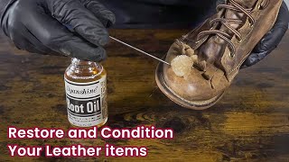 Breathe Life into Your Leather Items with Simple Methods  Dyanshine Boot Oil [upl. by Marie54]