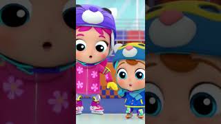 Be Safe on the Ice ⛸️⛸️ shorts  LittleAngel Kids Songs amp Nursery Rhymes [upl. by Charteris477]