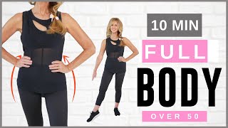 10 Minute FULL BODY WORKOUT For Women Over 50  Low Impact [upl. by Anilemrac]