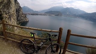 MTB Riva Del Garda and Sentiero Del Ponale Mtb Trail Tour Video Italy [upl. by Redep]