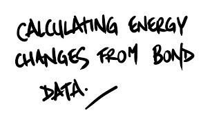 AQA Certificate in Chemistry  iGCSE  Calculating Energy Changes from Bond Data [upl. by Comptom935]