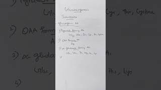 gluconeogenesis biochemistry carbohydratemetabolism carbohydrates carbohydrate trendingreels [upl. by Zacharias]