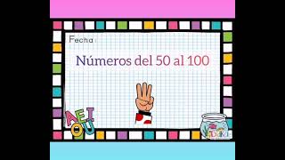 Números del 50 al 100 [upl. by Tristam507]