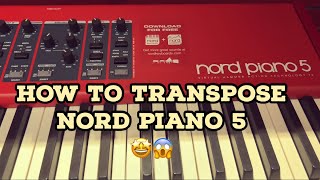 NORD PIANO 5 engtinge kan transpose ang [upl. by Anetsirk]