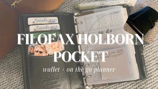 FILOFAX HOLBORN POCKET PLANNER  wallet  on the go [upl. by Oicatsana]