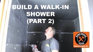 How to Build a WalkIn Shower Part 2 Wedi PanelsStepbyStep  by Home Repair Tutor [upl. by Ydarg]