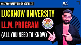 LU LLM 2024  Lucknow University LLM Entrance 2024 Complete Details  LU PG LLM [upl. by Fabrice]