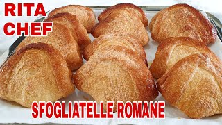 SFOGLIATELLE ROMANE⭐RITA CHEF  Deliziosi dolci di pasta sfoglia farciti [upl. by Ermina]